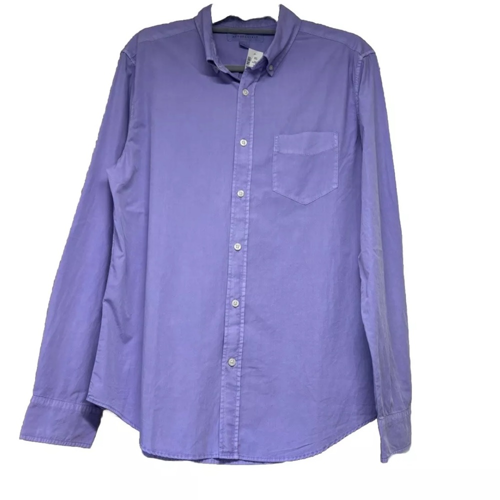 aeropostale long sleeve button down shirt Men’s Purple medium NWT